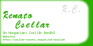 renato csellar business card